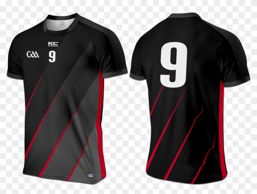 Zoom - Black And Red Jersey Design Clipart