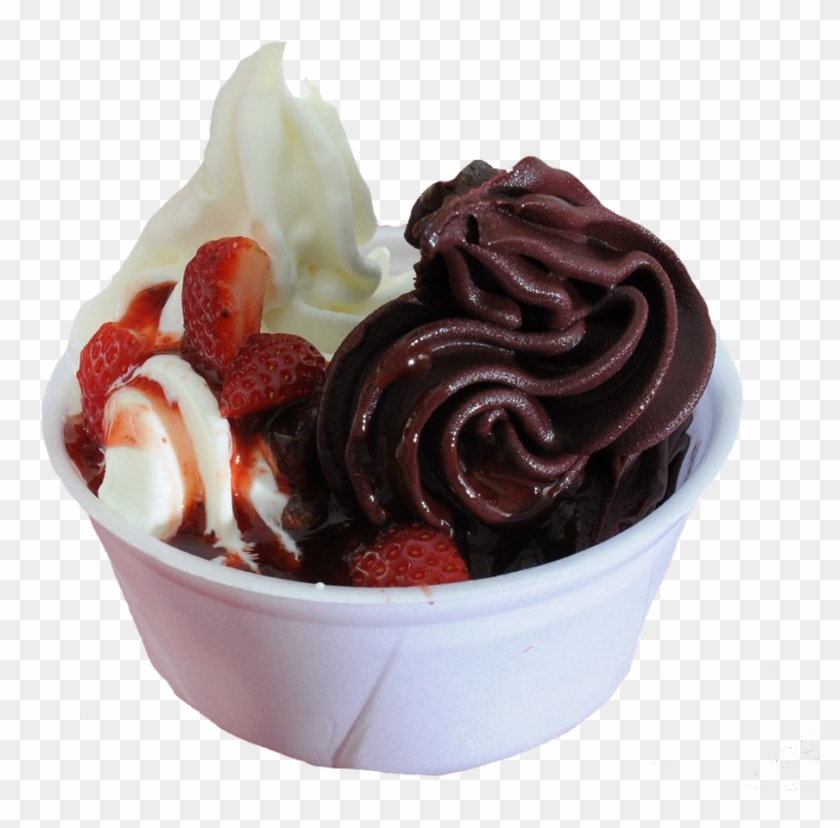 Açaí Com Frozen Iogurte - Sorvete E Acai Png Clipart #3728650