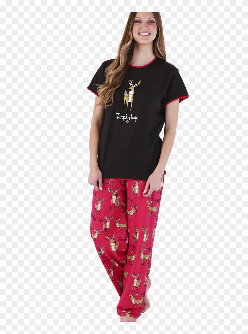 Women's Regular Fit Pj Set - Pajamas Clipart #3728889