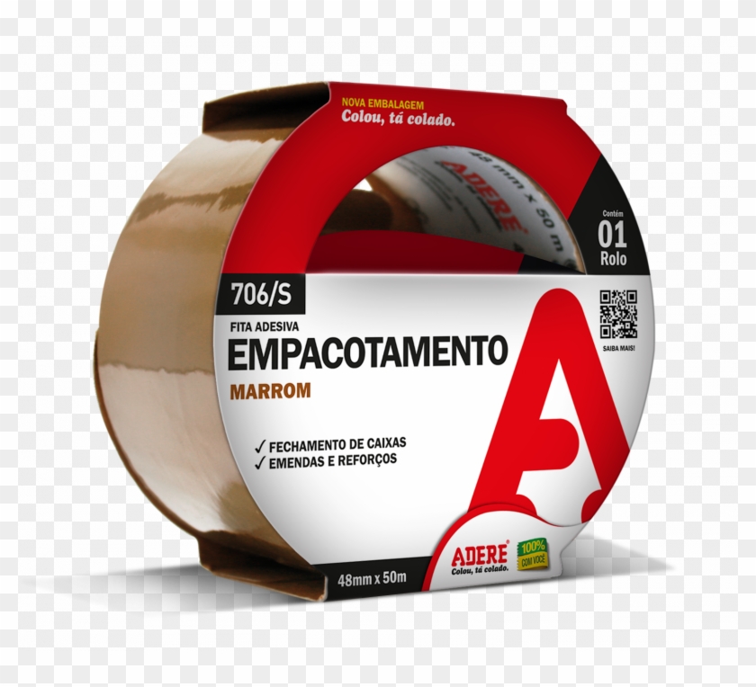 Brown Packaging Tape - Fita Silver Tape Adere Clipart #3729630