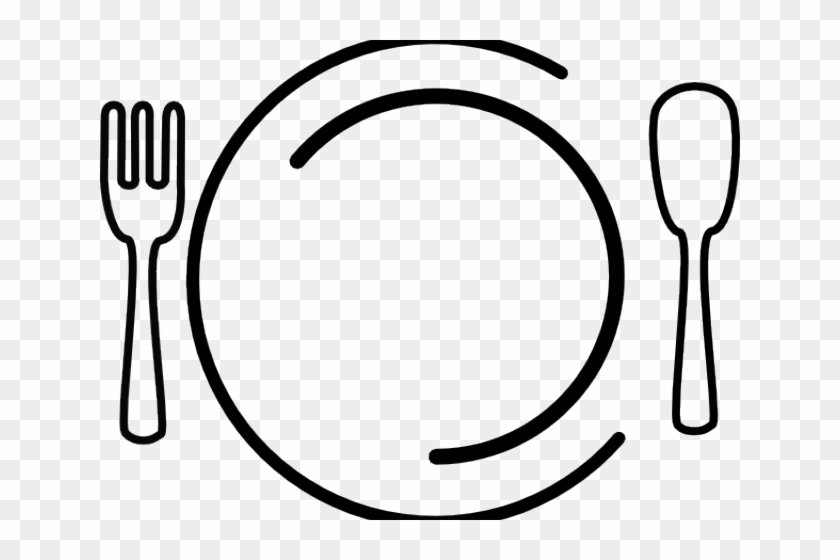 Dinner Plate Clipart Formal Dinner - Cutlery Clipart - Png Download