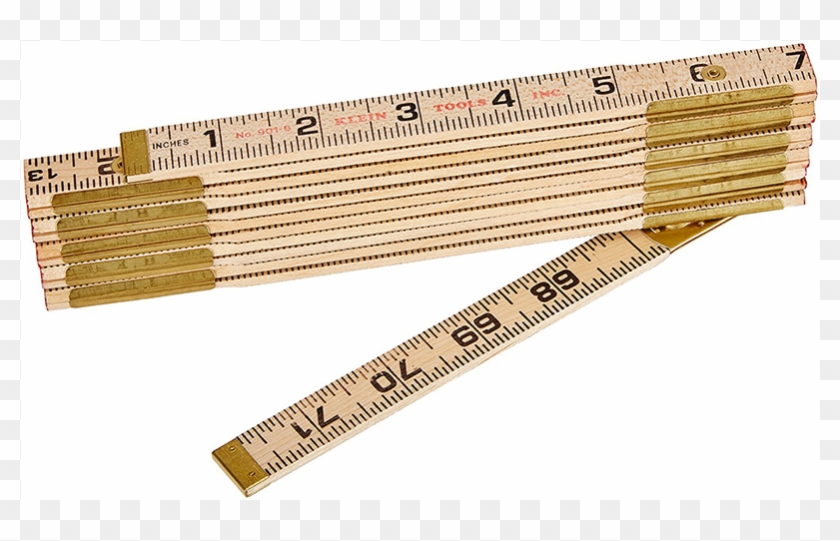 Wood Folding Tape Measure Clipart