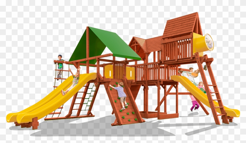 Outback & Playhouse Combo Xl - Mega Swing Sets Clipart