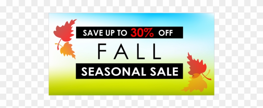 Autumn Season Sale Banner Customize - Maple Leaf Clipart
