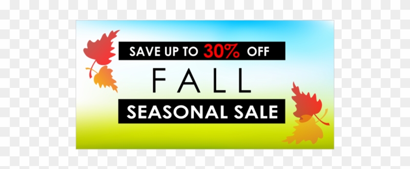 Autumn Season Sale Banner Customize - Maple Leaf Clipart #3730022