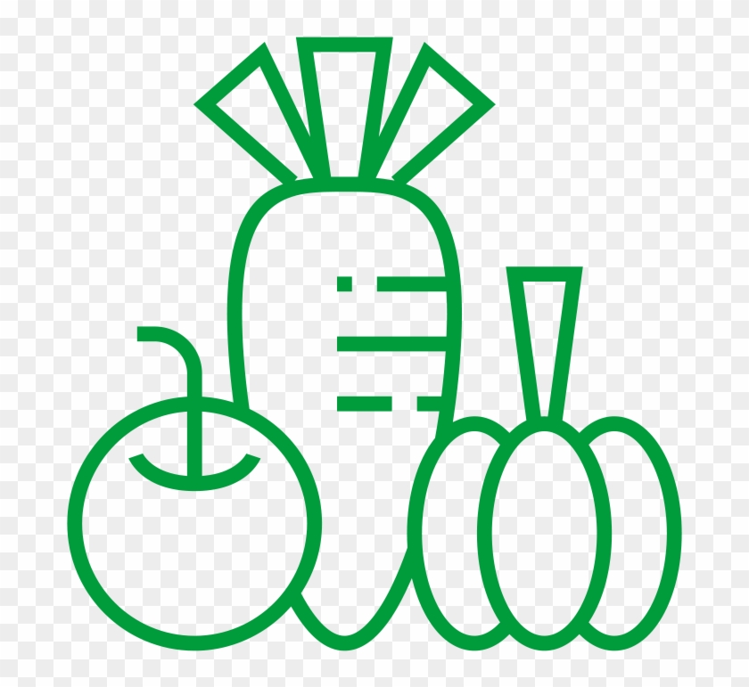 Fruit And Veg - Line Art Clipart #3730232