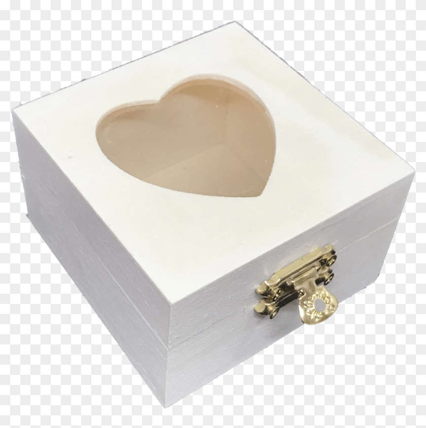 Small Wooden Heart Box - Box Clipart #3730413