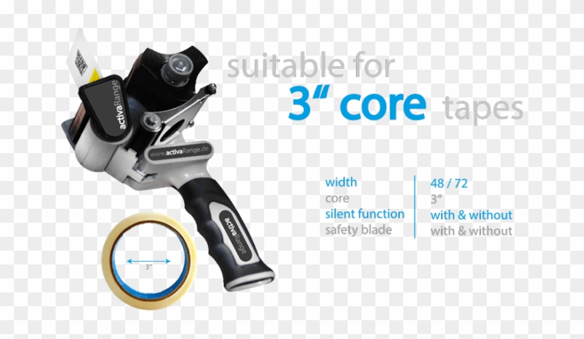 Tape Dispenser 3" Core - Trigger Clipart