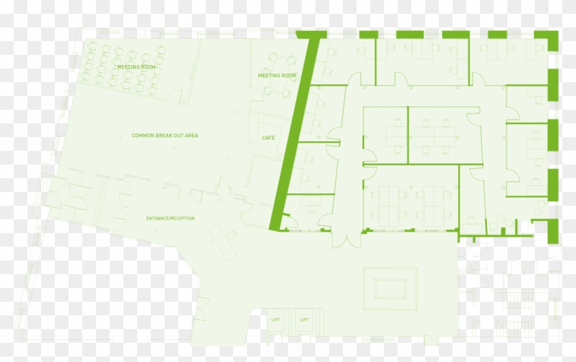 Serviced Office Space Availability - Floor Plan Clipart #3730581