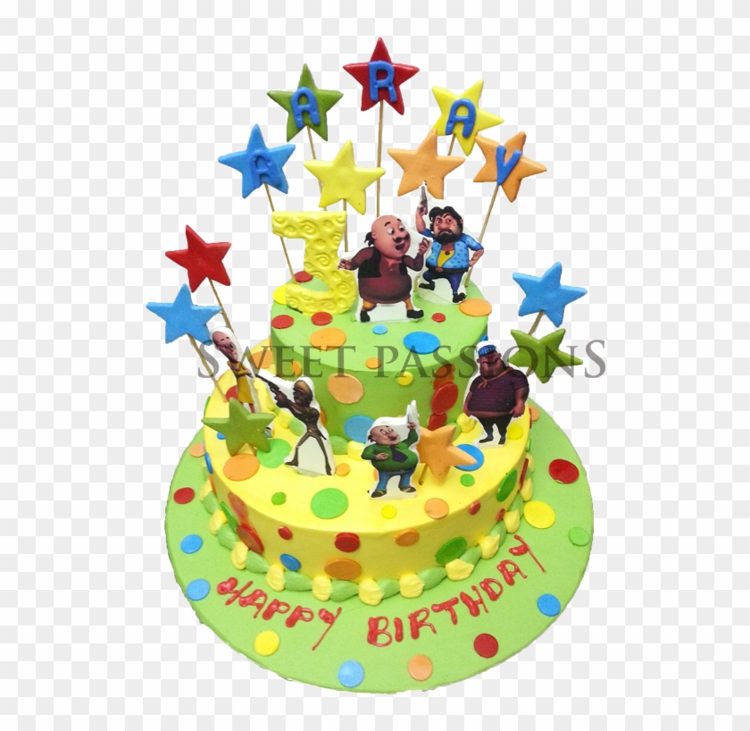 Cartoon Motu Patlu Birthday Cake Designs Trend Koleksi - Birthday Cake For Motu Patlu Clipart