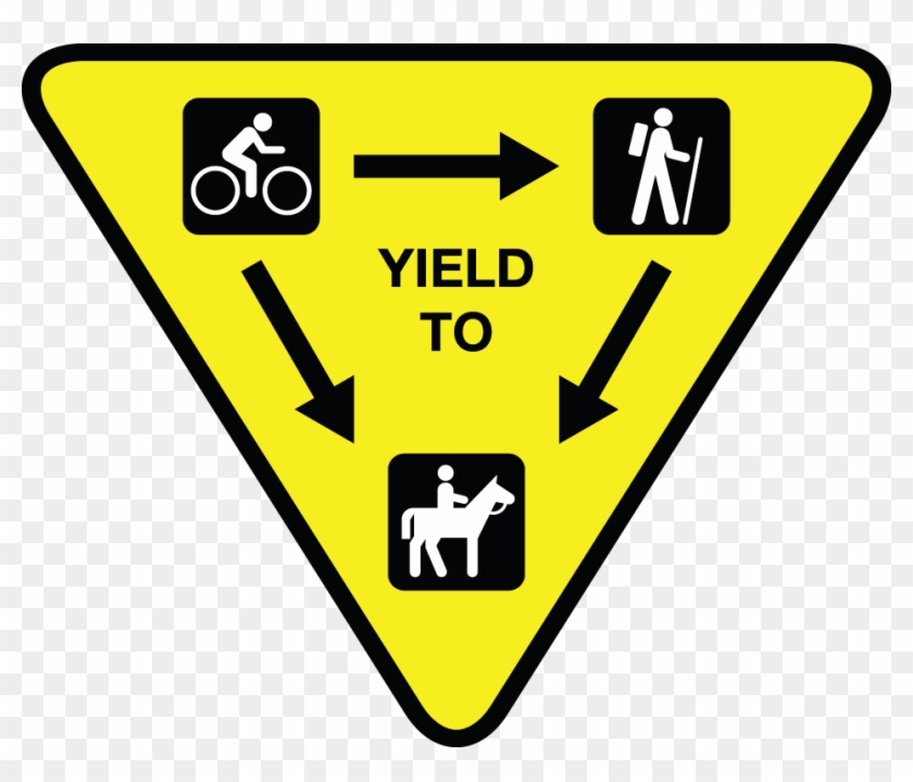 Trail Courtesy - Trail Etiquette Signs Clipart #3730804