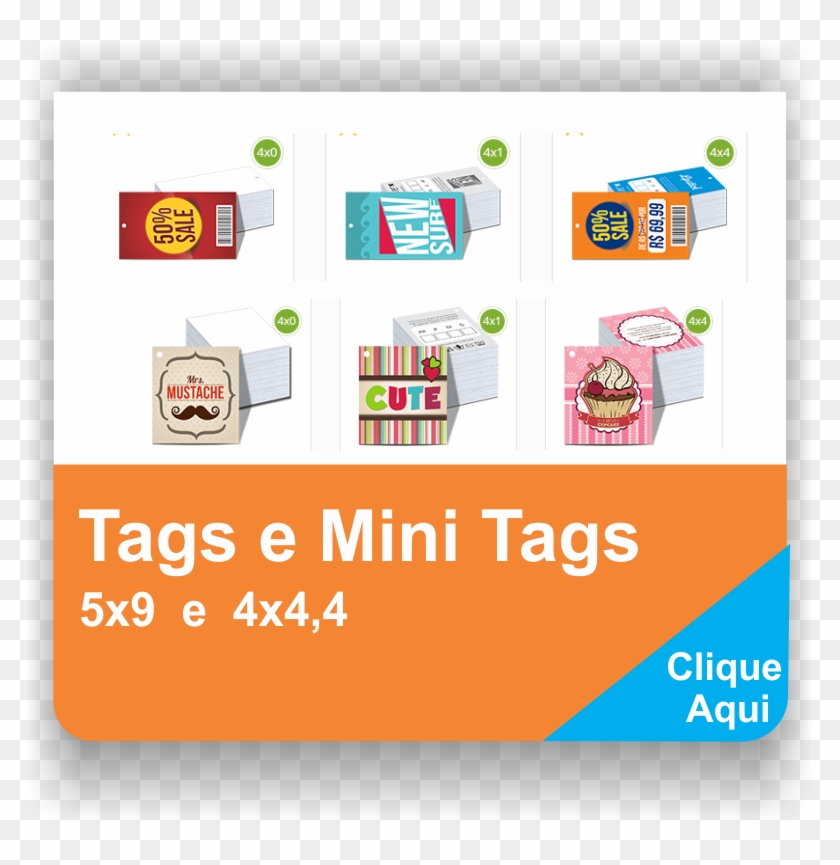 Tags E Mini Tags - Graphic Design Clipart #3731016