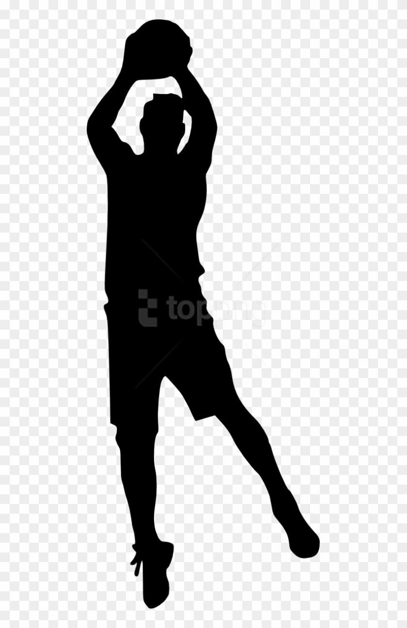 Free Png Basketball Player Silhouette Png - Basketball Player Silhouette Png Clipart #3731782