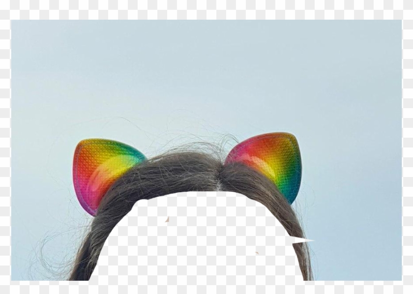“this Was A Close Up Of The Rainbow Kitten Ears In - Elephant Clipart