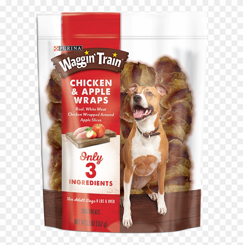 Waggin' Train Chicken & Apple Wraps Dog Treats - Purina Waggin Train Chicken And Apple Wraps Clipart #3731950