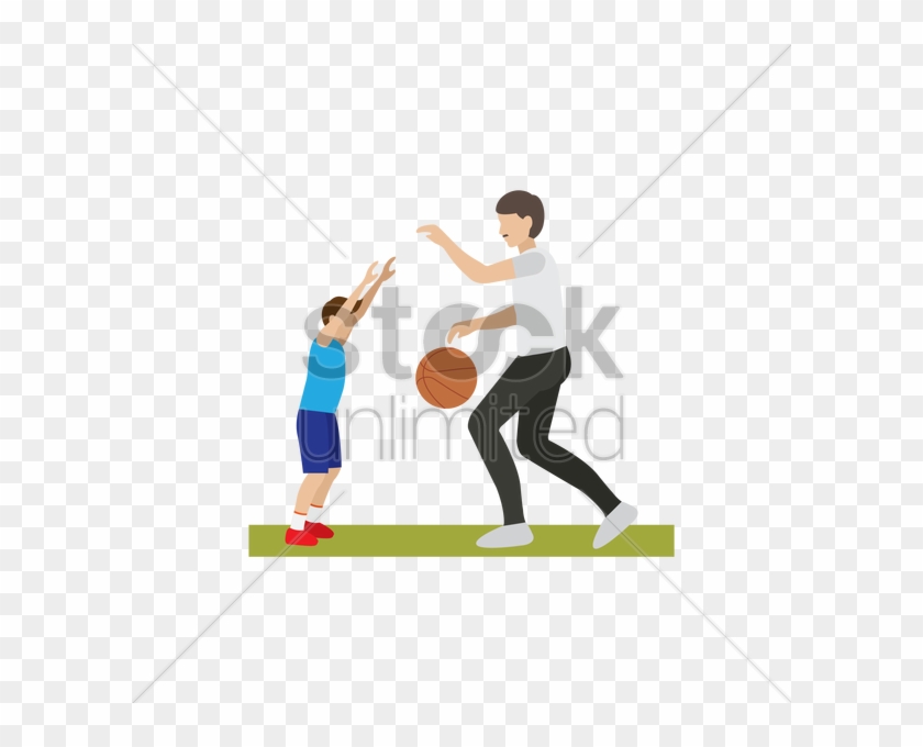 Playing Basketball With Vector Image Graphic - Streetball Clipart #3732067