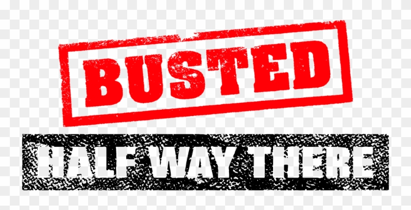 Busted Halfway There Logo Clipart