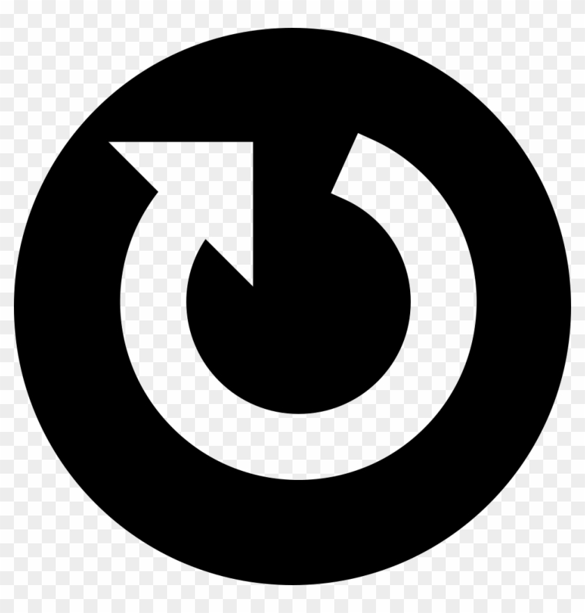 Circular Arrow In A Circle Comments - White Circle Arrow Icon Clipart