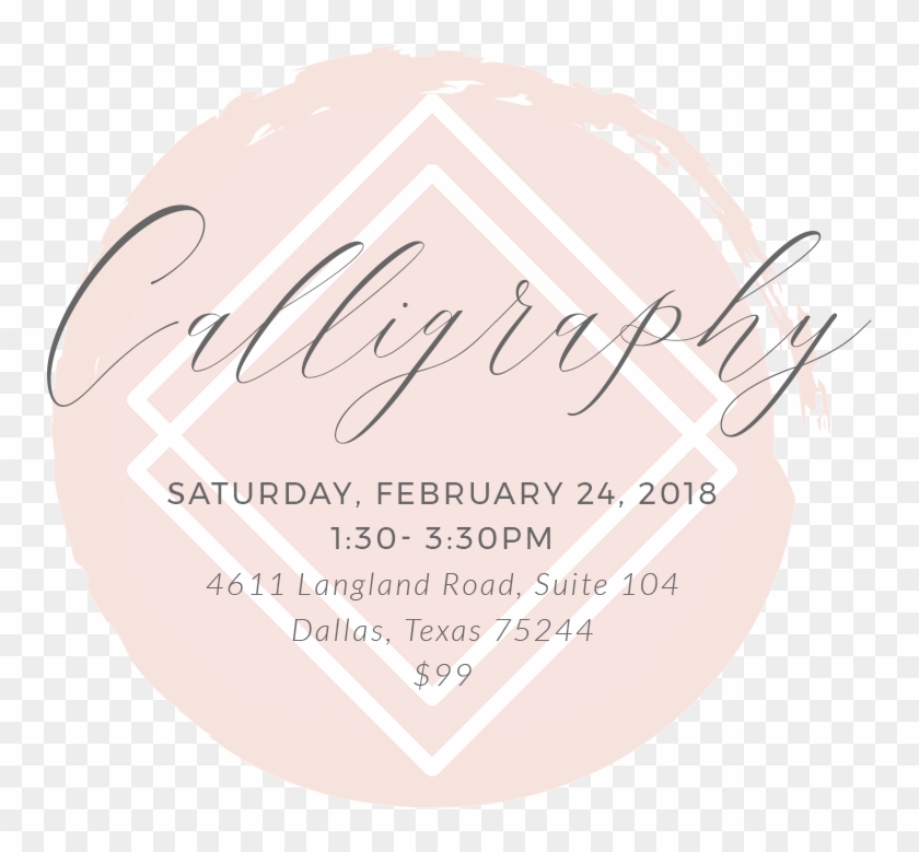 Calligraphy-022418 - Circle Clipart