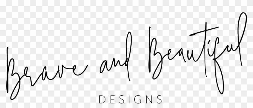 Brave Beautiful Designs - Calligraphy Clipart