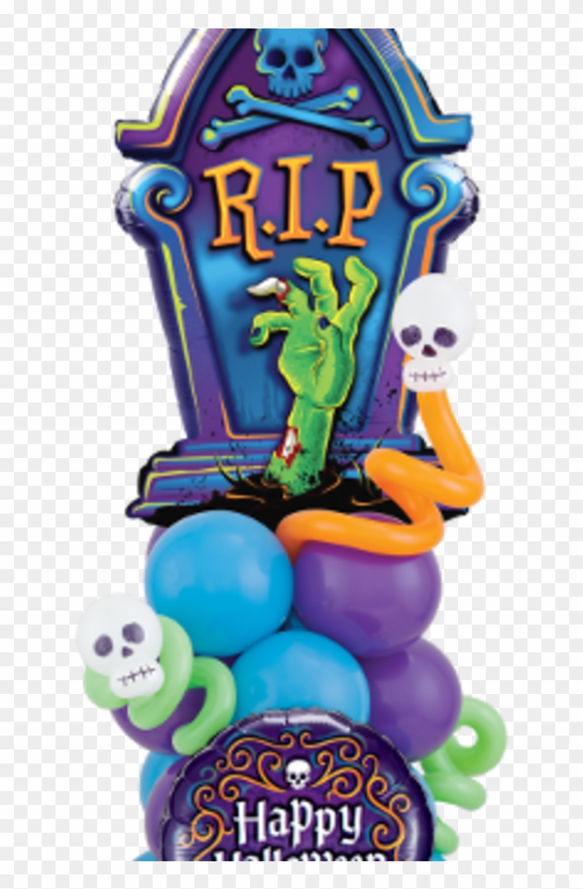 Balloon Column Halloween Clipart #3733445