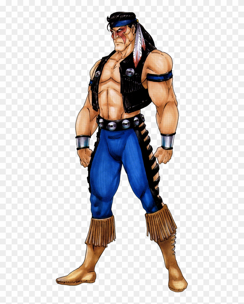 Nightwolf Mk3 Mortal Kombat 3 Official Art Render - Nightwolf Mortal Kombat Png Clipart