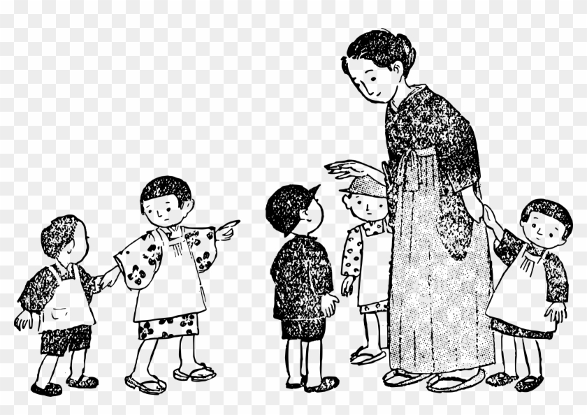 This Free Icons Png Design Of Japanese Mama And Many - Mae Com Muitos Filhos Clipart