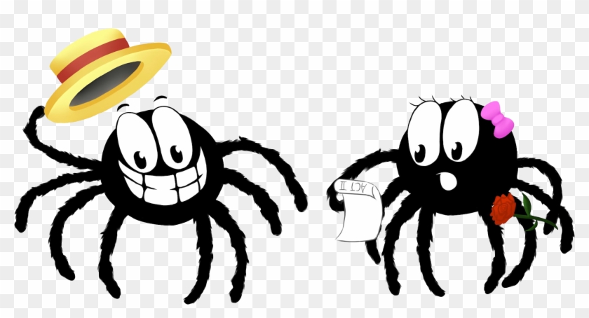 Cobweb Drama - Cartoon Spider Clipart