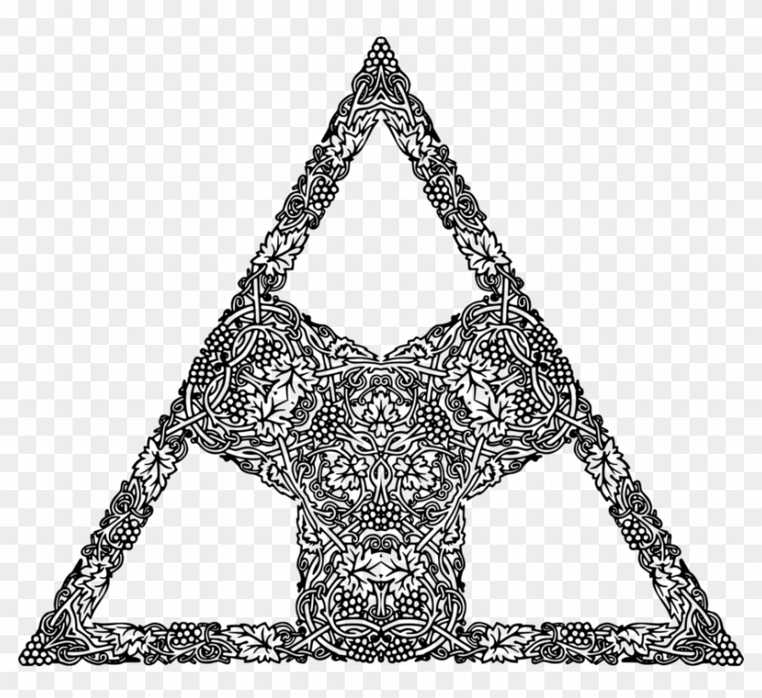 Grapevine Cross Computer Icons Triangle Symmetry - Triangle Clipart #3734705