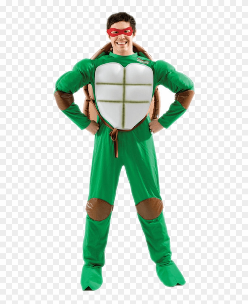 Adult 80s Super Hero Mutant Ninja Turtle Costume - Teenage Mutant Ninja Turtles Outfit Clipart