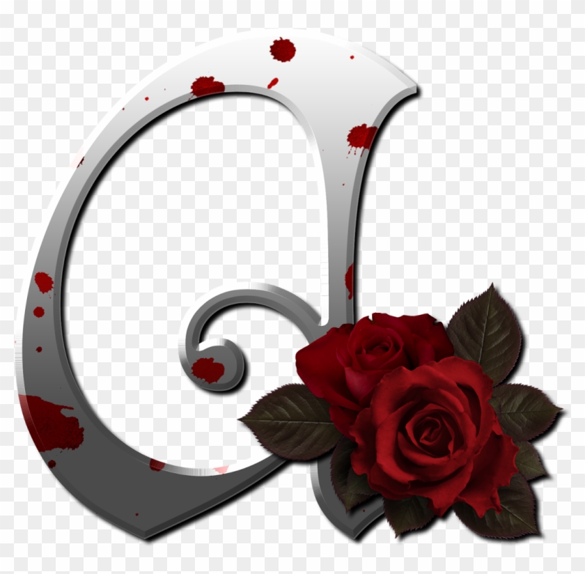Letras En Png El Abecedario Con Rosas - Letter Clipart