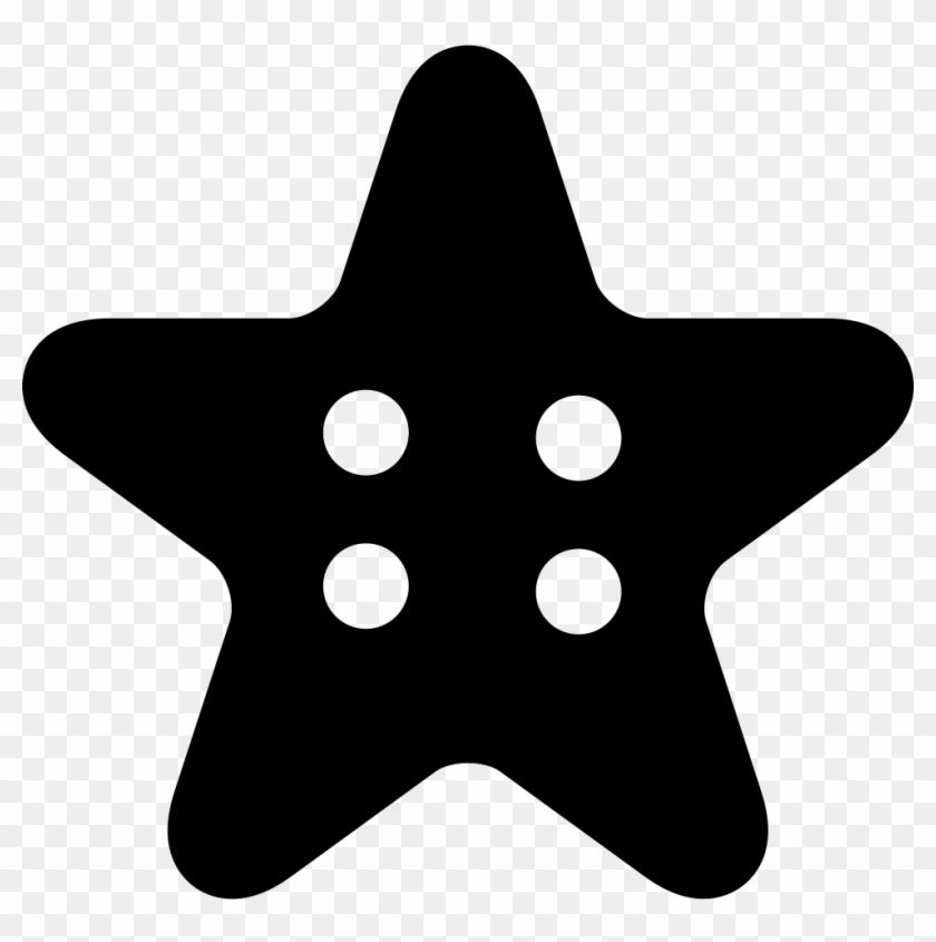 Star Clothes Button Comments - Clothing Clipart