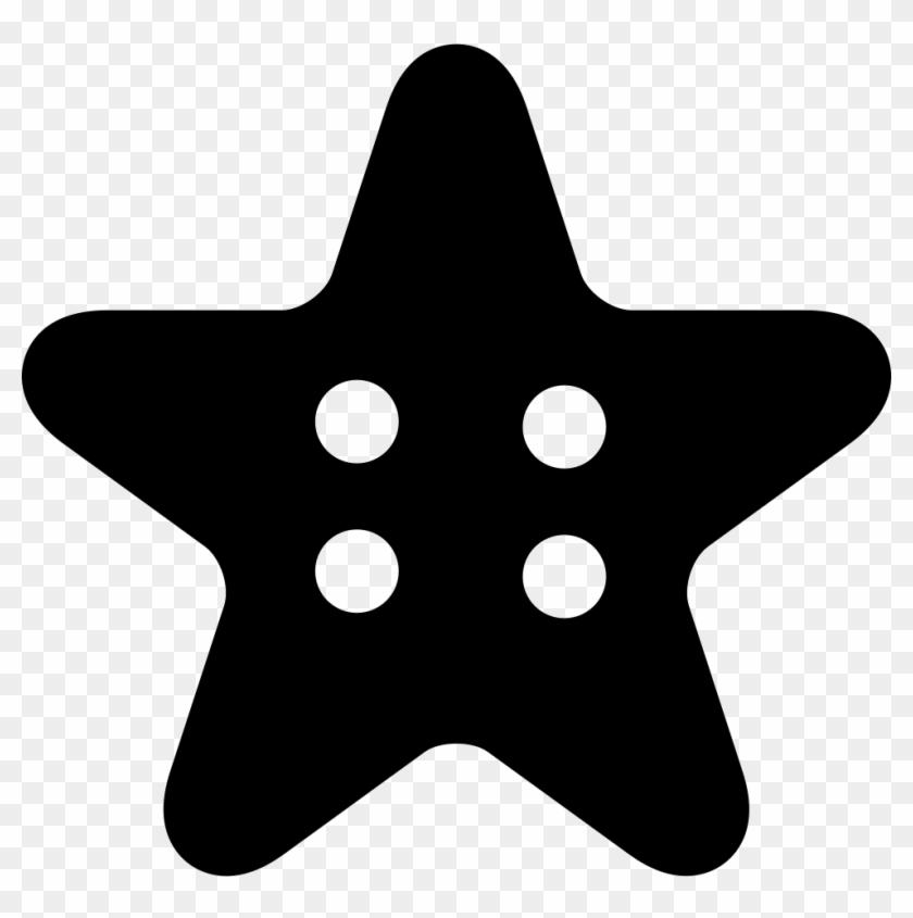 Star Clothes Button Comments - Clothing Clipart #3734880