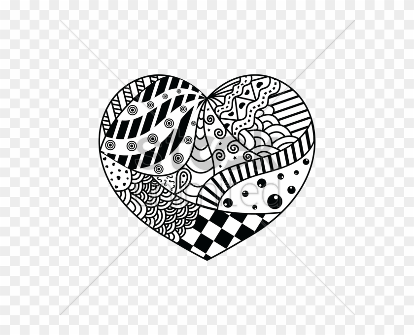 Blank Book Journal - Designs In A Heart Clipart #3735105