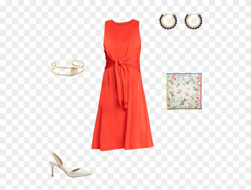 Matte Jersey Tie Front Midi Dress - Cocktail Dress Clipart