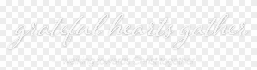 Grateful Hearts Gather - Calligraphy Clipart