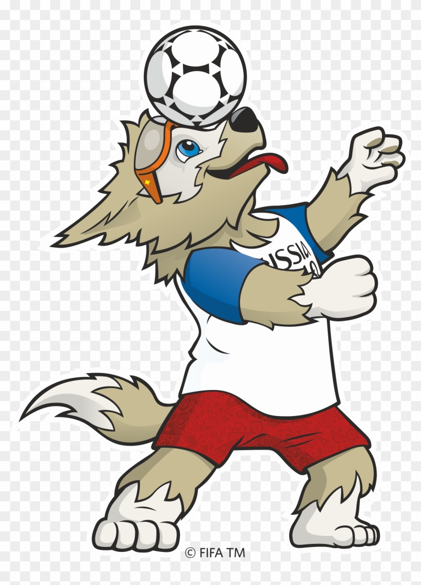 2018 Fifa World Cup Logo & Mascot Zabivaka Logo [fifa - Fifa World Cup 2018 Mascot Png Clipart