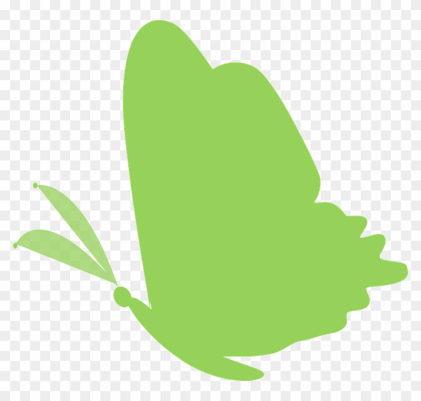 Butterfly Green Clip Art - Png Download #3735681