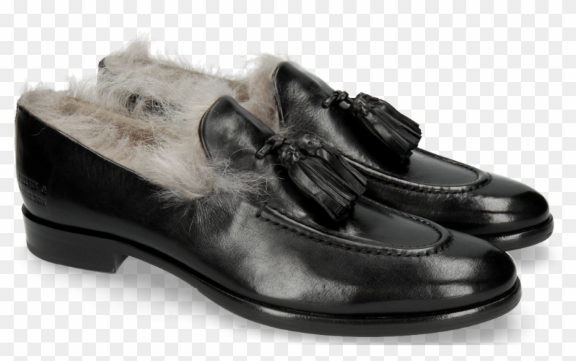 Loafers Clint 6 Black Tassel - Slip-on Shoe Clipart