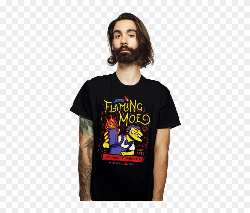Flaming Moe - Shirt Clipart #3736046