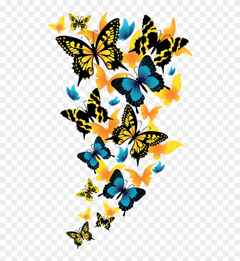 Butterflies Clipart Picture - Png Format Colorful Butterfly Png Transparent Png