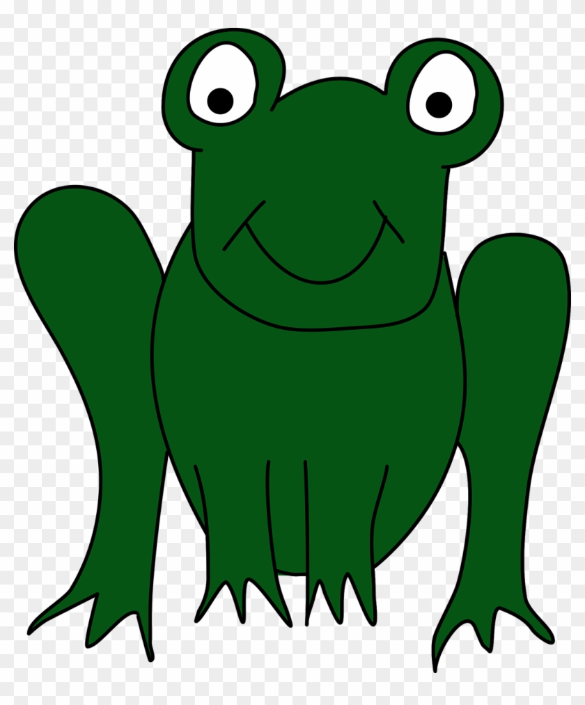 Frog Toad Animal Wildlife Amphibian Green Cute - Cartoon Ball Clipart #3736290