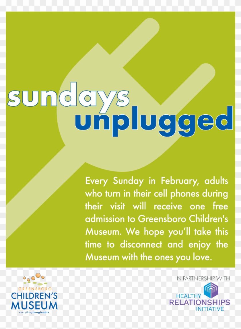 Sundays Unplugged At Greensboro Children's Museum - Graphic Design Clipart