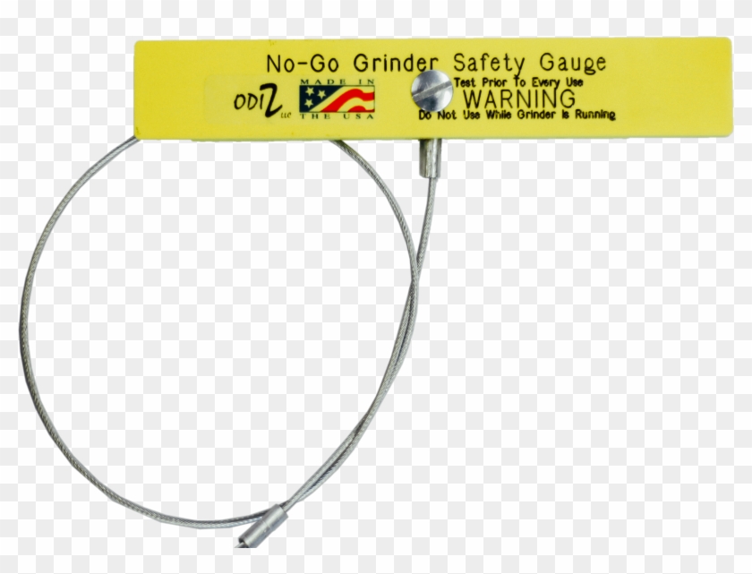 Odiz Bench Grinder Safety Gauge/safety Scale - Made In Usa Clipart