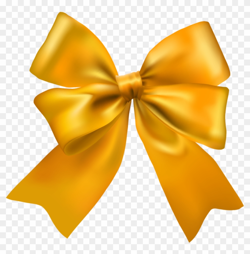 Clip Art Hand Painted Golden - Clip Art Yellow Ribbon - Png Download #3736854