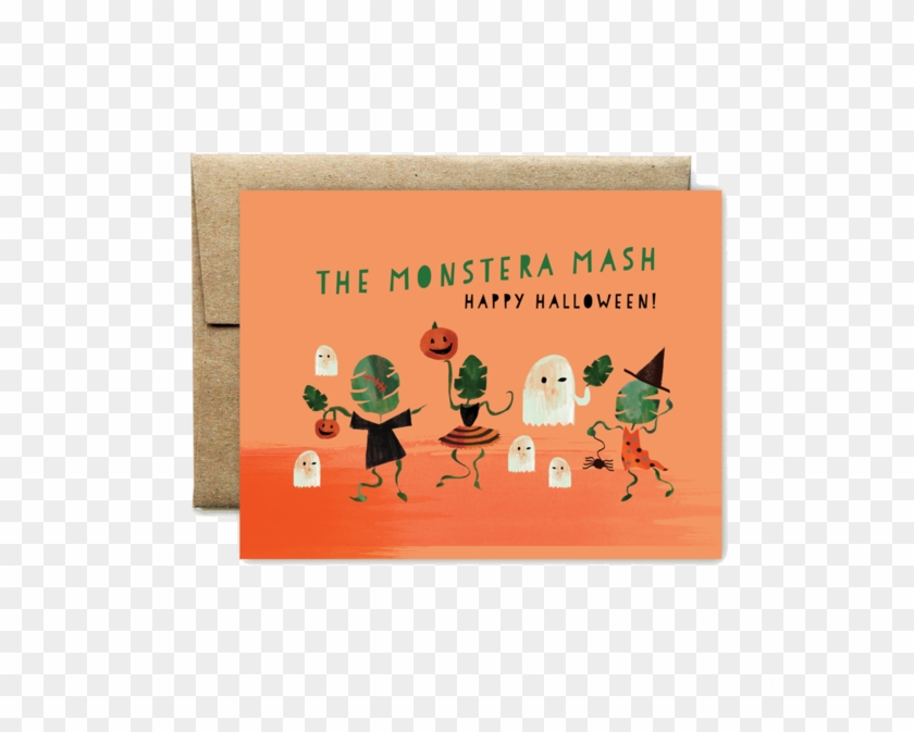 "monstera" Mash Happy Halloween - Cartoon Clipart #3736912