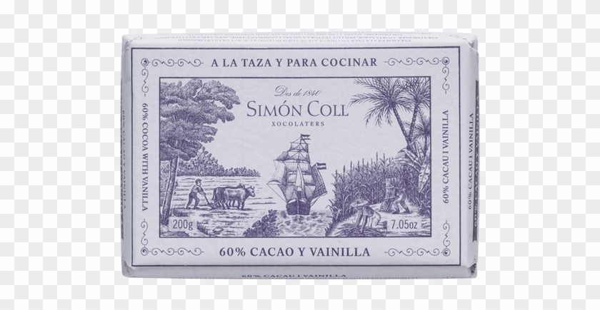 A La Taza” Drinking Chocolate 60% Cocoa With Vanilla - Simon Coll Xocolata A La Pedra Clipart #3738076