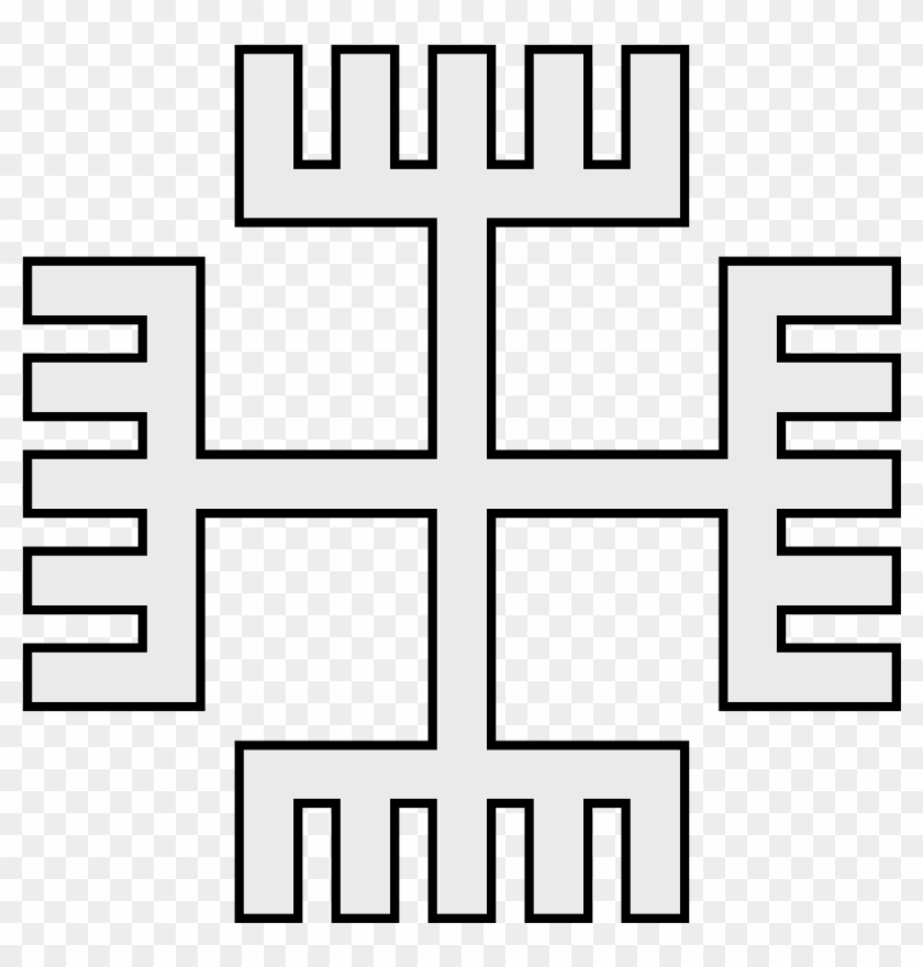 Coa Illustration Cross Hands Of The God - Cross Clipart #3738180