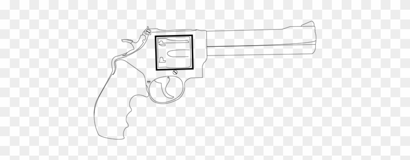 Gun Pistol Defense Revolver Weapon Handgun Police - Revolver Clipart #3738231