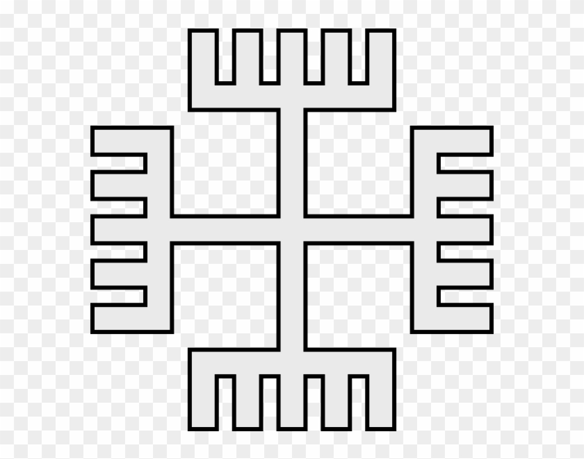 Coa Illustration Cross Hands Of The God - Cross Clipart